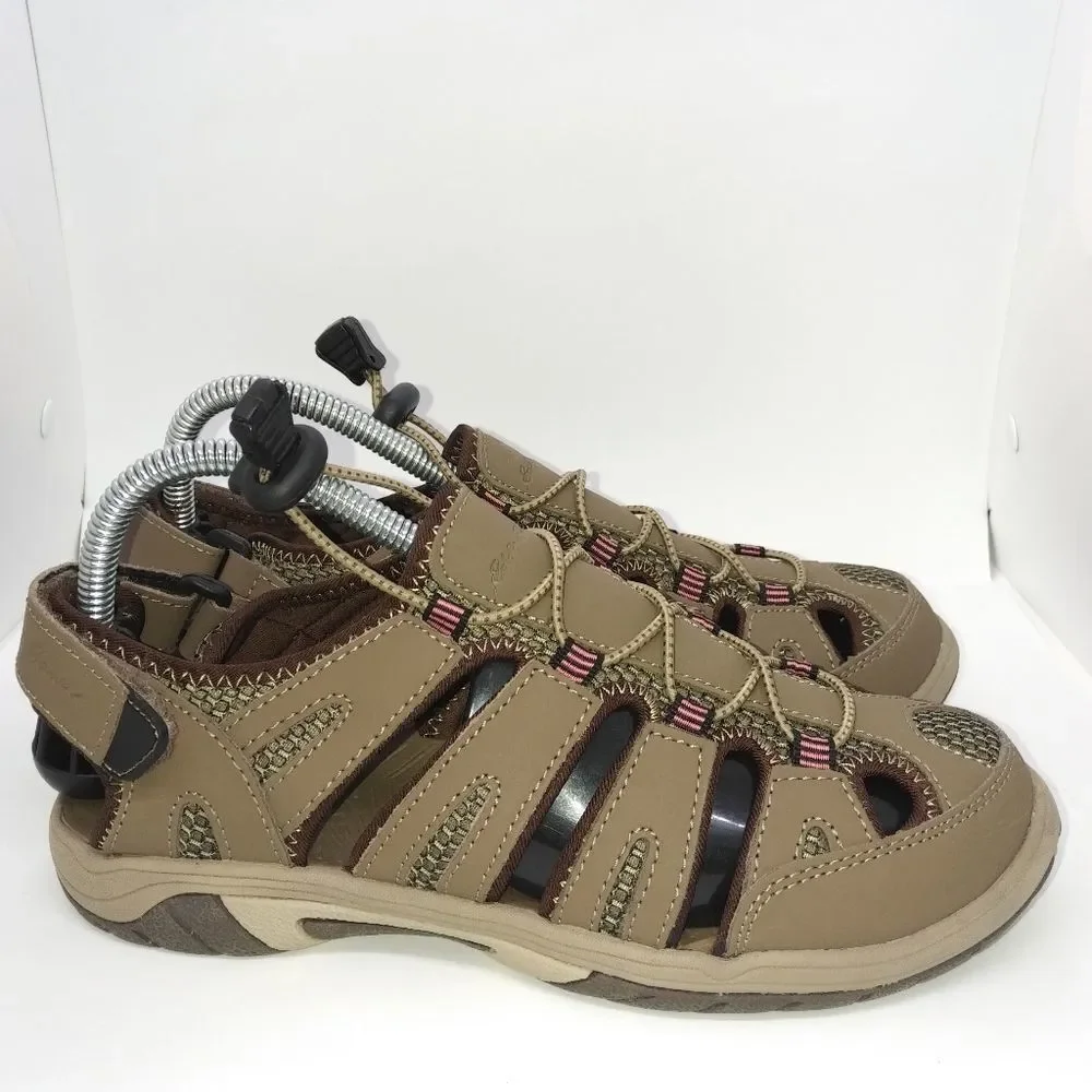 Eddie‎ Bauer Blakely Closed Toe Sandals Women's Size 7 M Brown